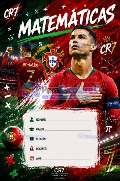 Ronaldo CR7 Matematicas Portugal Futbol